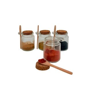 250mls 4pc Glass Jars
